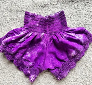 Flowy Boho Shorts Purple thumbnail 1