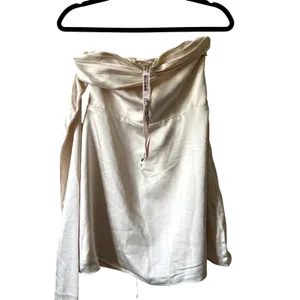 Oh Polly Anastasia Draped Halterneck Satin Mini Dress in Ivory Size 0 New thumbnail 6