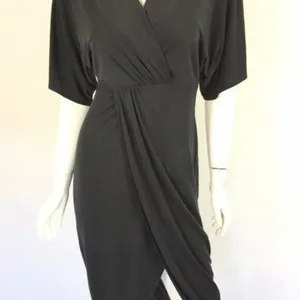 ASTR The Label Dress XS Gray Wrap Short Sleeve Cocktail Party thumbnail 2