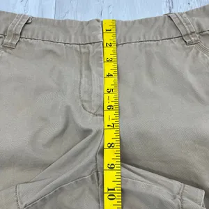 Khakis Tan Flat Front Mid Rise Chino Work School Basic Classic Plain Shorts 4 thumbnail 8