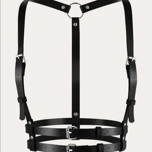 Black Harness Double Belt Underbust Suspender New thumbnail 4