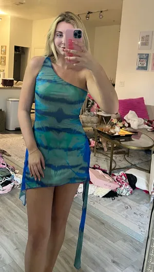 Tiger Mist Tie-Dye Dress Blue thumbnail 1
