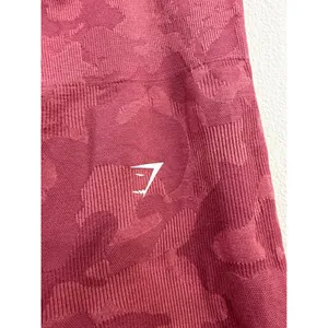 Gymshark Adapt Camo Seamless Leggings High Waisted Burgundy Red Tights M/L thumbnail 5