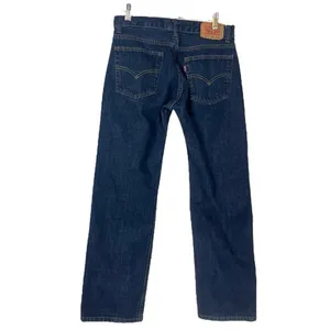 Levi’s Jeans 505 Regular Mid Rise Dark Wash Unisex Women’s Men's Size 28 X 28 thumbnail 2
