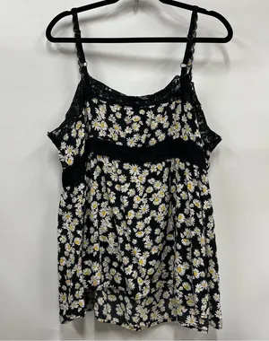 Torrid size 3 babydoll spaghetti strap tank Daisy lace FLAWED thumbnail 2