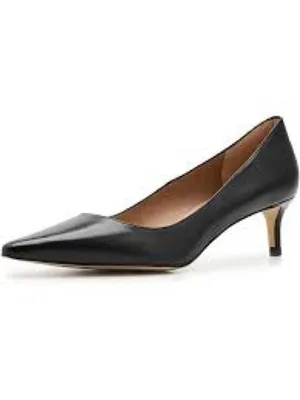 Vince Camuto Kelhia-LW Black Pointed-Toe Leather Pumps, Size 7.5, NEW thumbnail 11