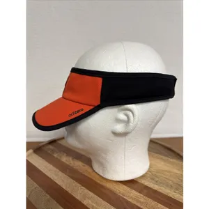 Adidas Hat Women's Adizero Hook & Loop Adjustable Orange/Black Visor ClimaCool thumbnail 3