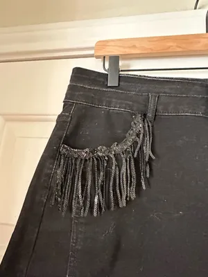 Pink Pistol Sunshine & Rodeo Black Fringe Shorts thumbnail 3
