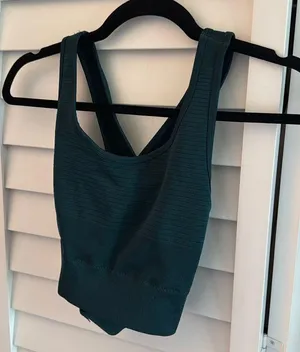 Alphalete vault bra teal thumbnail 1