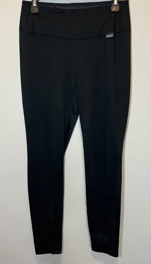 Patagonia Women's‎ Capilene Midweight Baselayer Leggings Black Medium thumbnail 1