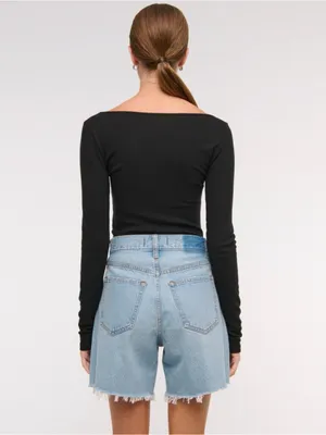 Abercrombie & Fitch High Rise Loose Short Size 29 thumbnail 4