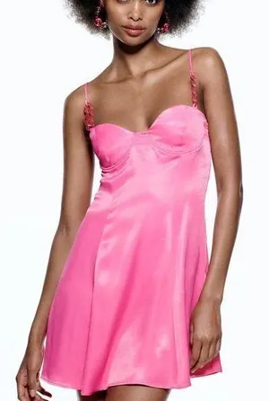 Zara Corsetry-Inspired Dress thumbnail 1