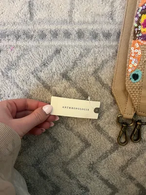 Anthropologie Beaded Purse strap thumbnail 2