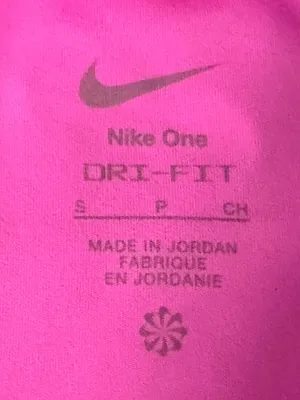 Nike One Pink Fitted Women's Dri-FIT Cropped Tank Top Small thumbnail 7