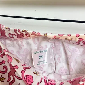 ROLLER RABBIT Monkey Pajamas in Pink Size X-Small thumbnail 9