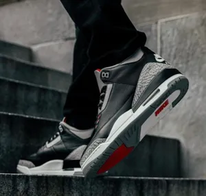 New NIKE Air Jordan 3 Retro OG 'Black Cement' 2024 thumbnail 1