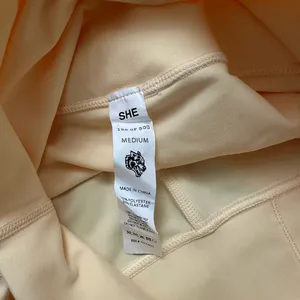 Darc Sport Wolf Head Biker Shorts Size Medium NWT - Cream thumbnail 3