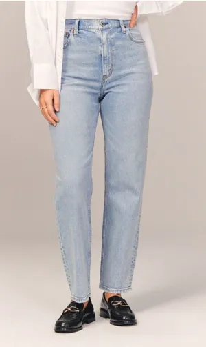 Abercrombie Ultra High-Rise Ankle Straight thumbnail 1