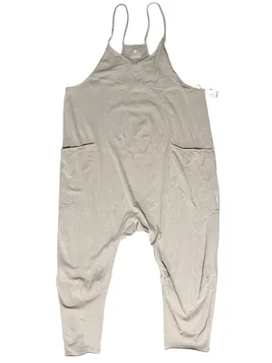 Free People NWT Women’s Size M Pumice Taupe Relaxed Pocket Onesie Jumpsuit thumbnail 3