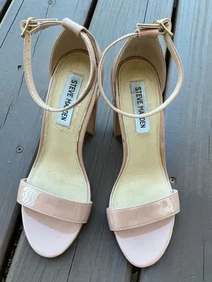 Steve Madden Blush Patent Block Heel Sandals🌷🌷 thumbnail 4