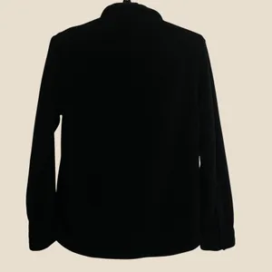 MPG Sport Fleece Shacket Women‎ M Black Snap Front Pocket Jacket Athleisure Cozy thumbnail 2