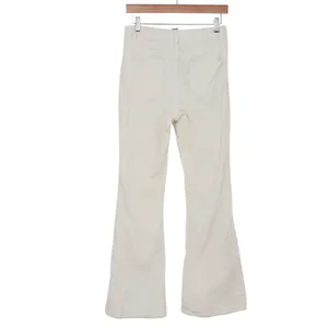 Forever 21 Pants Womens M Flare Corduroy Cream High Rise Stretch Good thumbnail 6