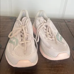 Saucony Ride 15 Womens Size 9.5 Pink‎ Athletic Running Shoes Sneakers FoamFit thumbnail 4