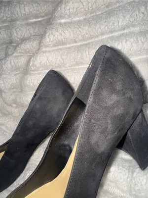 Marc Fisher Zala Black Suede Block Heel Pumps Size 6.5 thumbnail 5