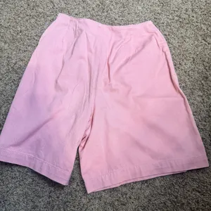 VTG LIZSPORT Peach Skort mini skirt button front‎ golf 100% cotton Sz 10 thumbnail 3
