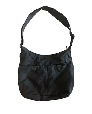 BAGGALLINI Black Nylon Travel Hobo Shoulder Bag thumbnail 1