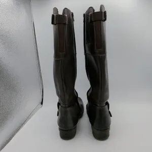 Clarks‎ Riddle Phrase Womens 9 Brown Knee High Riding Boots Buckle Zip 26113540 thumbnail 5