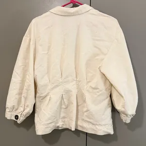 Free People Night Moves Top Ivory Size Medium Peplum Design thumbnail 6