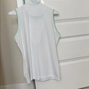3 for $15!! White mint green sleeveless tennis tank top thumbnail 3