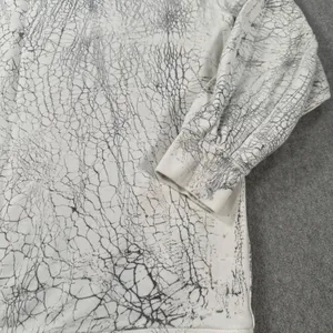 Lululemon Perfectly Oversized Crew Sweatshirt Women's 8 White/Gray Pattern thumbnail 4