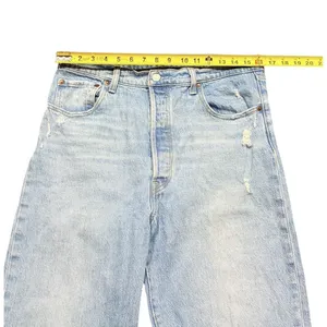 Levis Premium Ribcage Straight Ankle Jeans Womens 32x27 High Rise Light Wash thumbnail 3