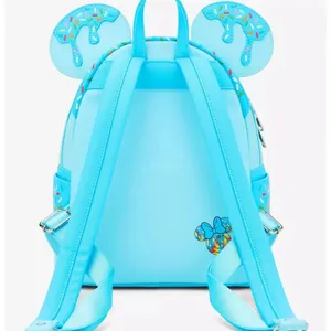 Loungefly Disney Minnie Mouse Lollipop Blue Sprinkle Ears ‎ Backpack - New thumbnail 9