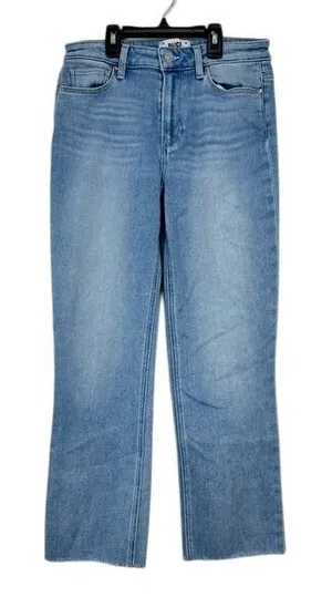 Paige Women's‎ Size 26 Denim Jeans Cindy Raw Hem Light Wash High Rise Classic thumbnail 1