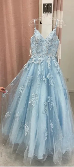 Amarra Prom Dress Blue Size 2 thumbnail 5