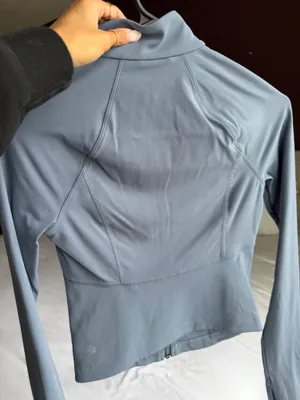 Athleta Zip-Up Jacket Blue thumbnail 3
