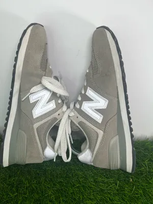 New Balance 574 Classic Gray White Men’s Size 7 Suede ENCAP Sneaker thumbnail 6