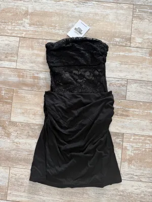 Princess Polly Black Lace Mini Dress thumbnail 4