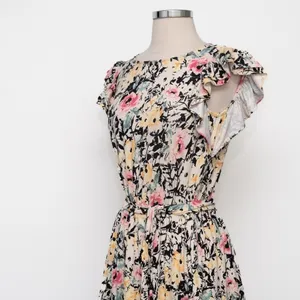 Lauren‎ Ralph Lauren. New! Knit Floral Ruffle Sleeve Dress. thumbnail 8