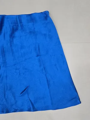 New Babaton Vibrant Blue Satin A-Line Skirt Size 2 thumbnail 5