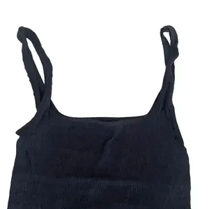 Free People Intimately Square One Seamless Women’s Cami Top Black SZ XS/ S #1659 thumbnail 2