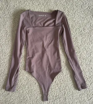 Abercrombie Beige Longsleeve Bodysuit thumbnail 2