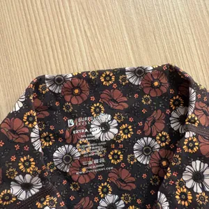 Buff Bunny Collection Floral Print Leggings XS Extra Small Brown Floral Print thumbnail 2