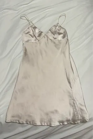 Princess Polly Mini Dress Champagne thumbnail 1