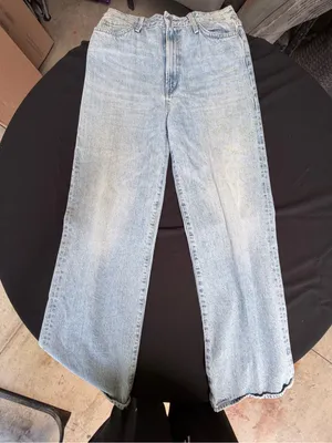 EDWIN USA Light Wash High Rise Wide Leg Baggy Jeans Size 30 thumbnail 1