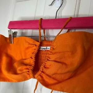 Reformation Citrus Orange 100% Linen Isabel 2 Piece Outfit Sz 4 Coastal Cruise thumbnail 3