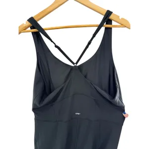 YPB Your Personal Best sculptLUX Black Ruched Cutout Tank Bodysuit Jumpsuit XXL‎ thumbnail 6